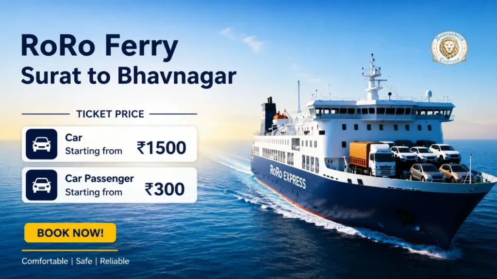 Ghogha Hazira RoRo Ferry Service