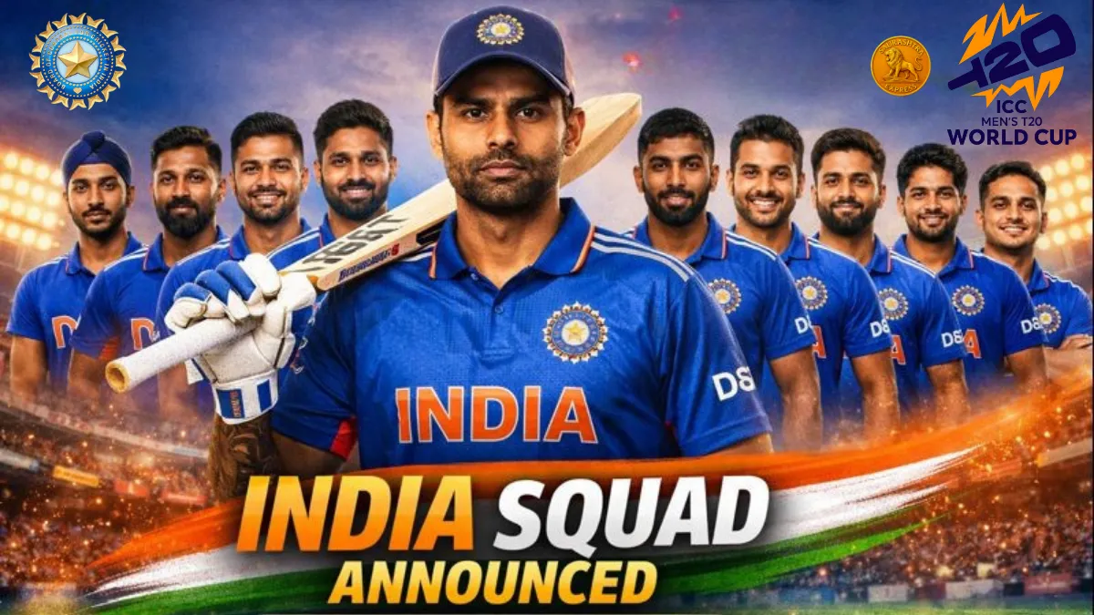 India team for t20 world cup 2026