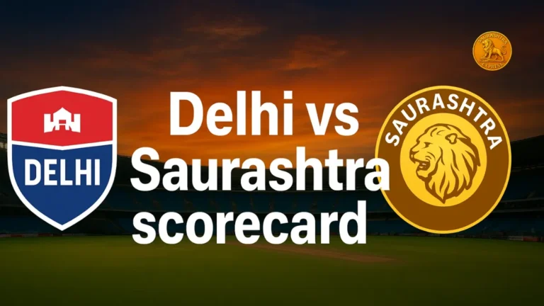 Delhi vs Saurashtra scorecard