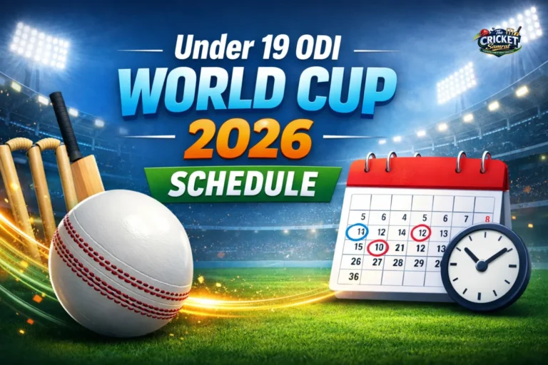 Under 19 ODI World Cup 2026 Schedule