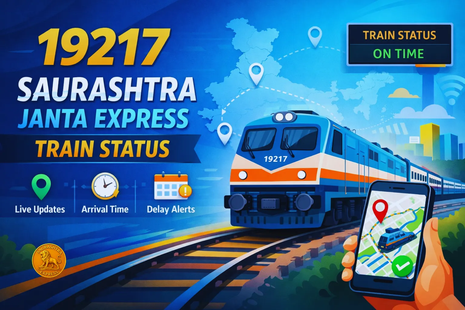 19217 Saurashtra Janta Express Train Status