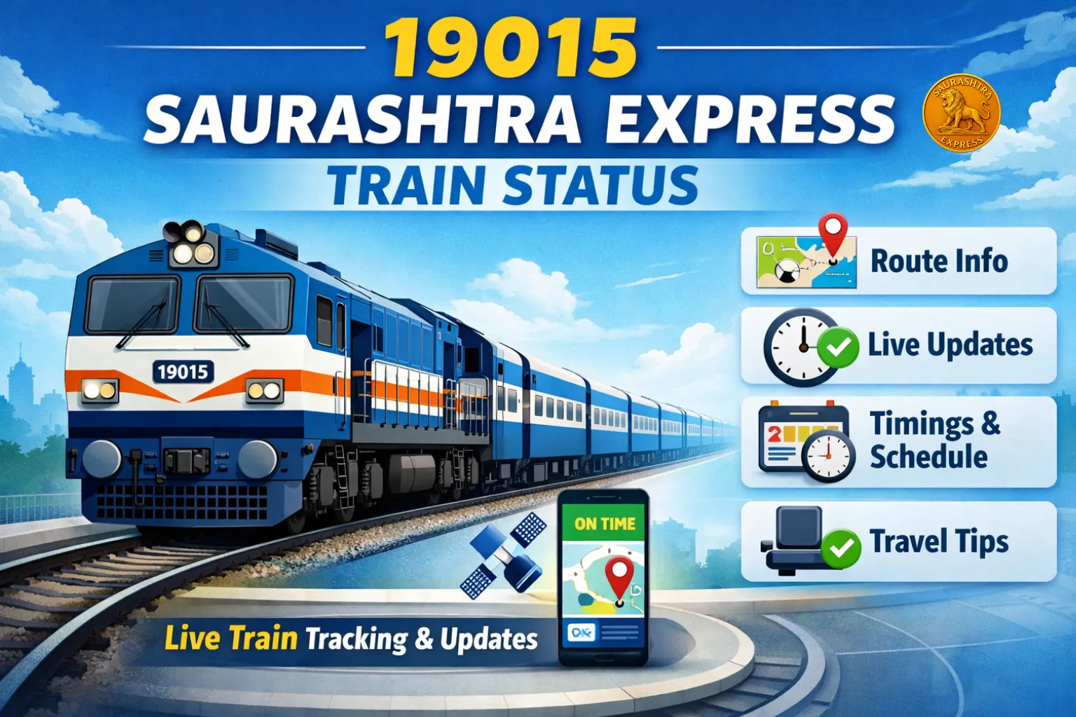 19015 Saurashtra Express Train Status