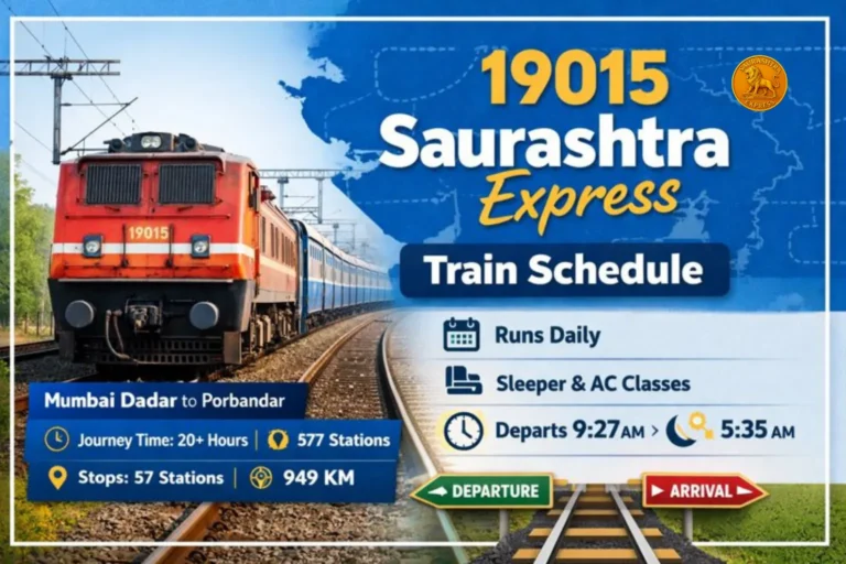 19015 Saurashtra Express Train Schedule