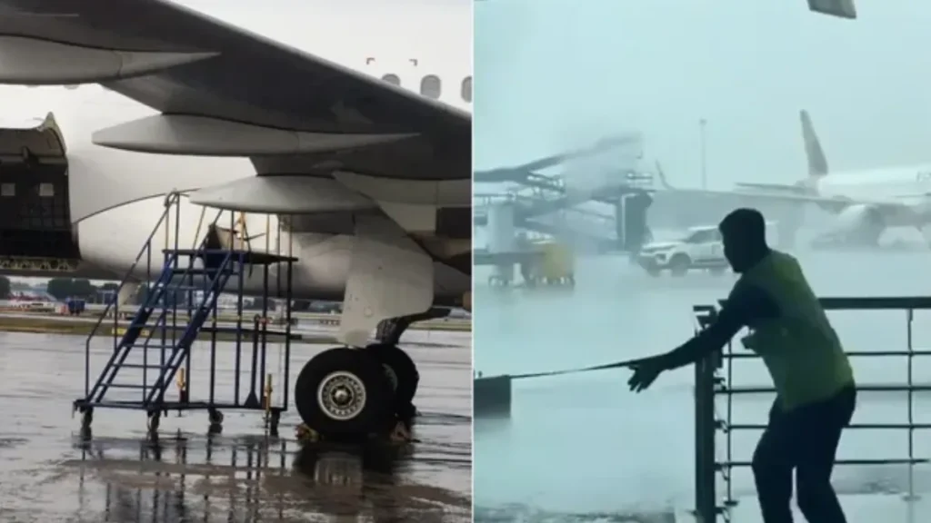 Delhi Storm Hits Air India Planes